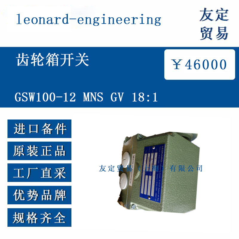 leonard-engineering GSW100-12 MNS GV 18:1齿轮箱开关